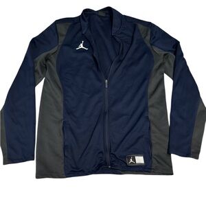 💙 Nike Jordan Flight Training Track Jacket – Navy & Gray (LT) 🖤✨‎